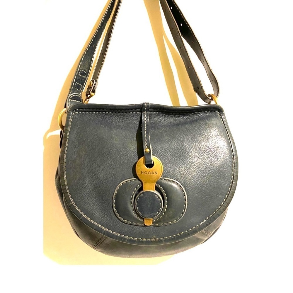 Hogan vintage navy blue Leather Crossbody Bag - Picture 11 of 11